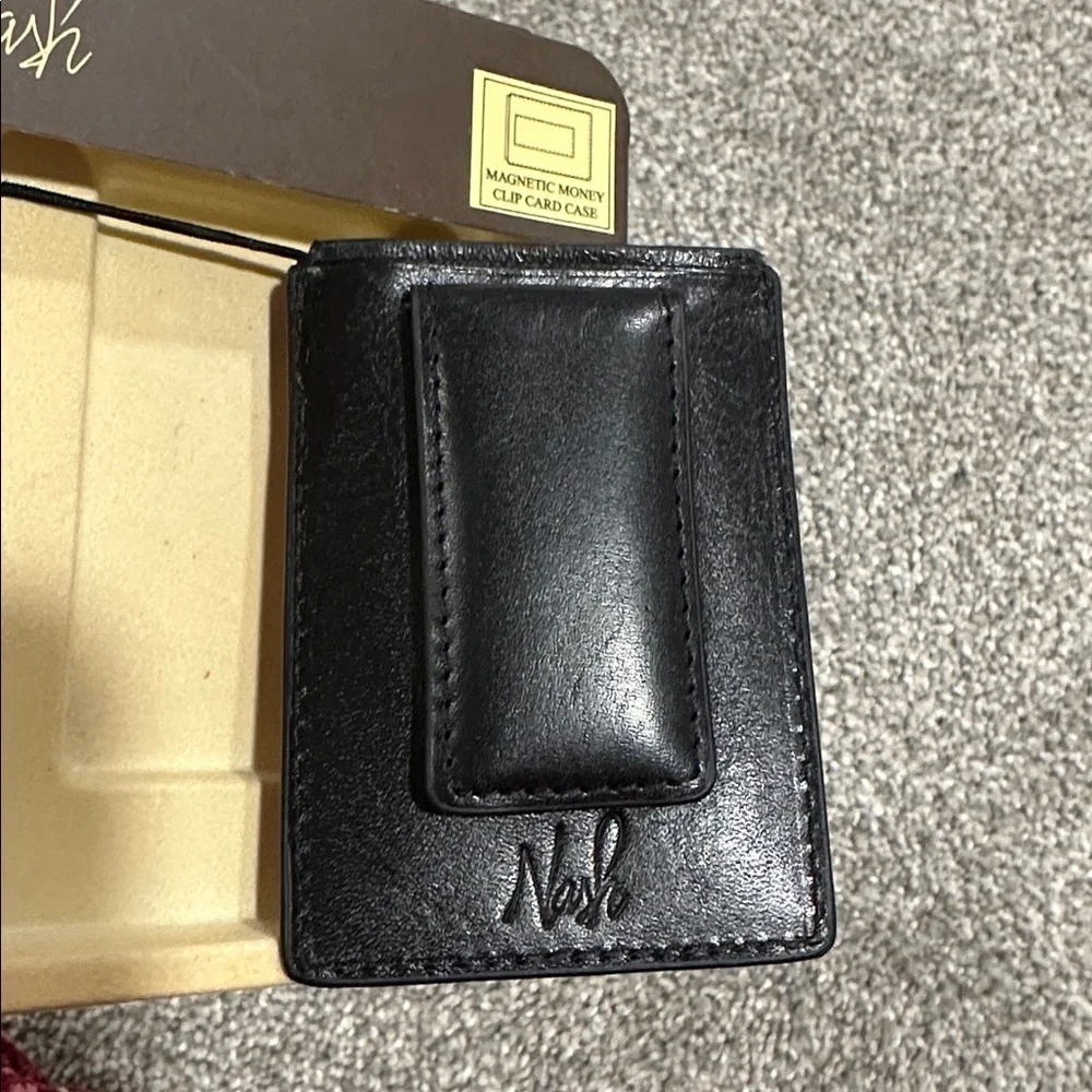 Black Money Clip Card Holder
